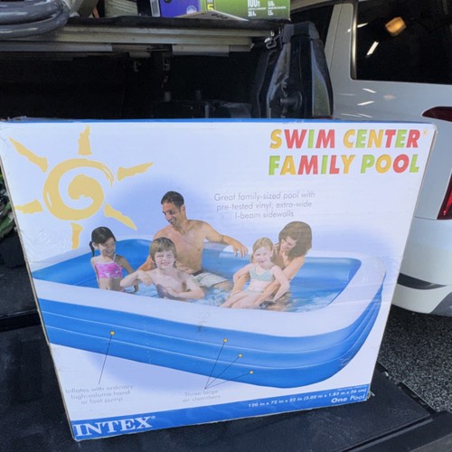 Intex Swim Center Family Inflatable Pool 120x72x22in Blue