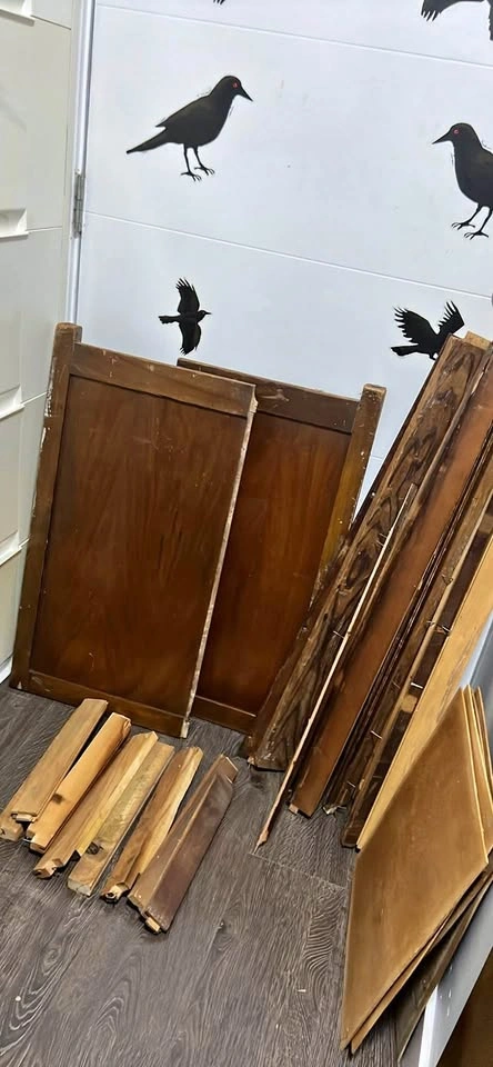 Vintage Waterfall Art Deco Dresser Remnants & Salvage Wood