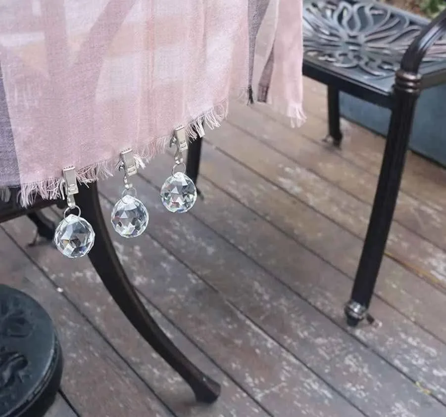 Tablecloth Weights, Crystal Glass, 8 image indicator(3)