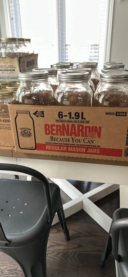 6x 1.9L Mason Jars with Lids - photo 2