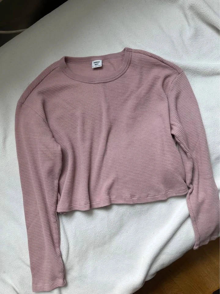 Set of 2 - Aritzia Long Sleeve Cropped TShirts - photo 4
