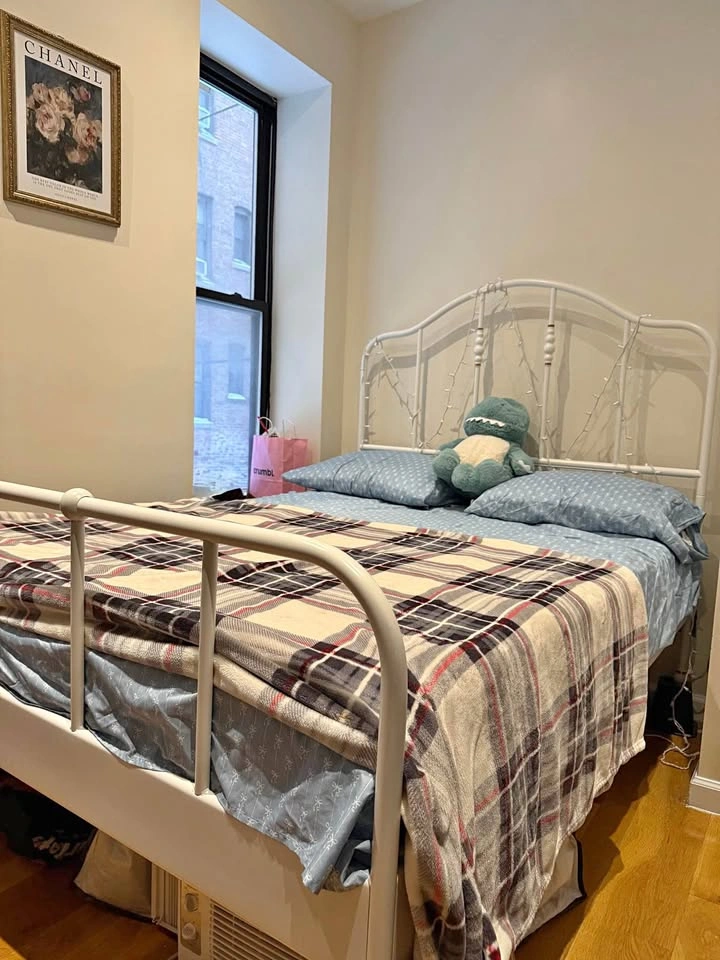 Full size metal bed frame and mattress