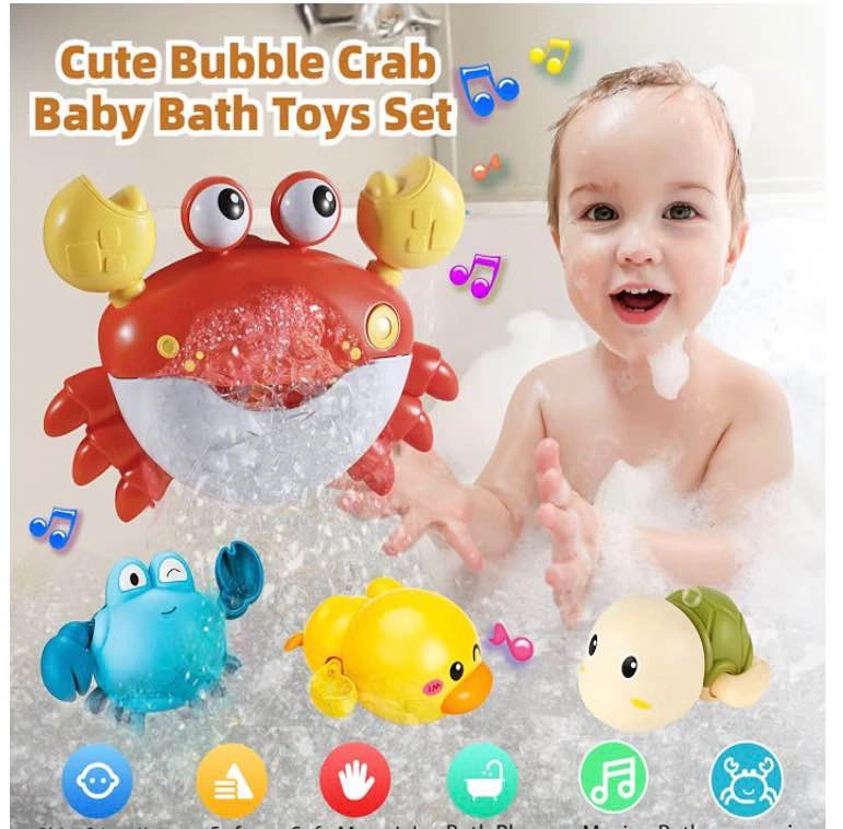 VConejo Cute Bubble Crab Baby Bath Toys Set - photo 3