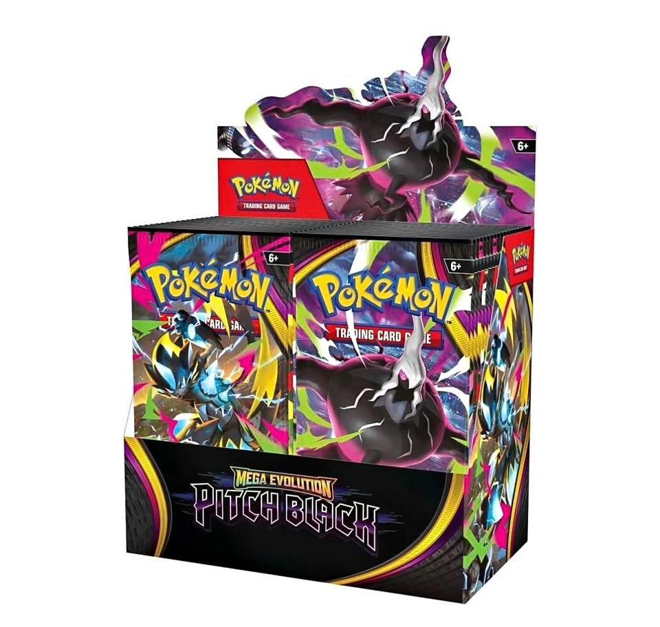 Mega Evolution Pitch Black Booster Box Pokemon Card TCG Display