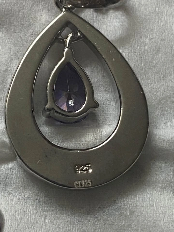 CI 925 Italy Opal & Amethyst Teardrop Jewelry Set - photo 5