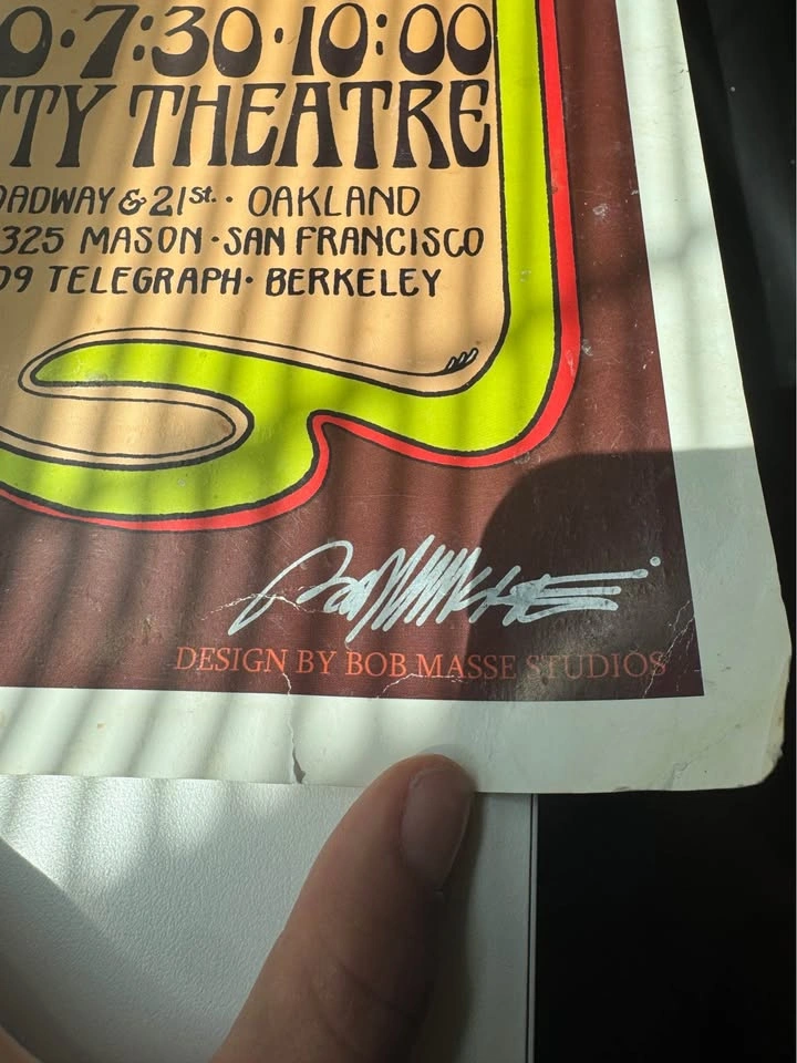 The Doors vintage concert poster signed - photo 2