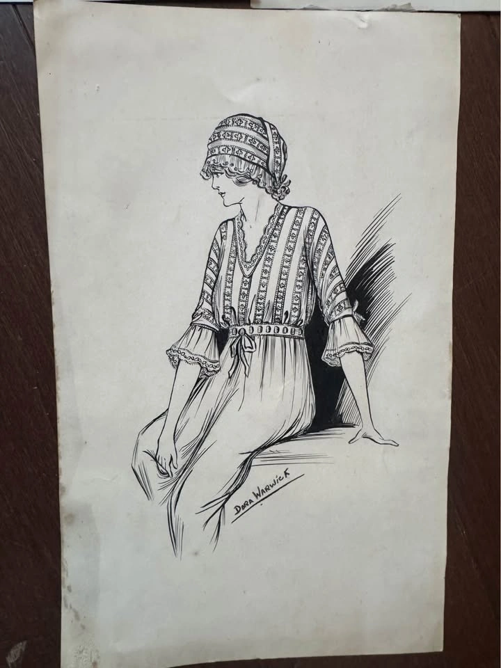 Vintage 1920s Fashion Drawings - photo 4
