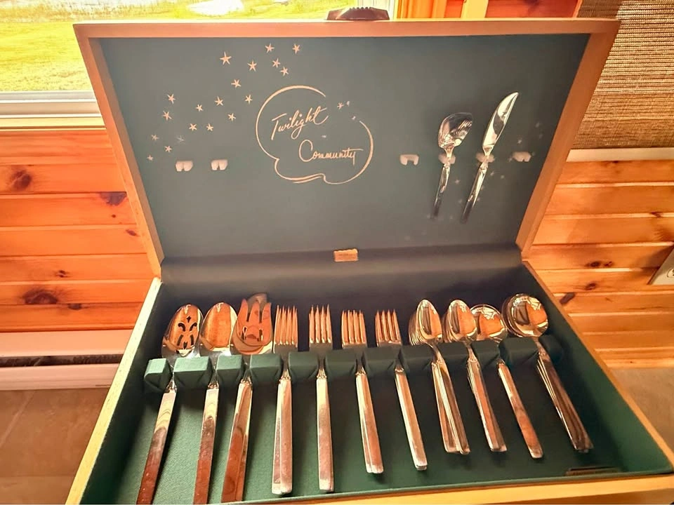 Vintage 1956 Oneida Community Silverplate Flatware Set
