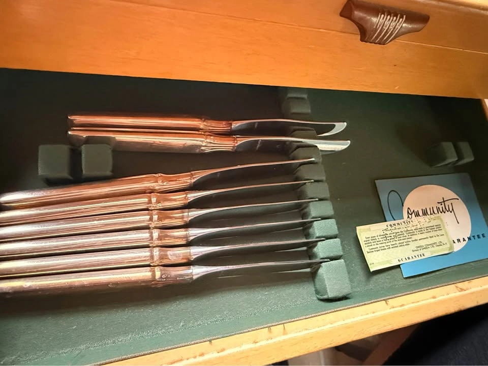 Vintage 1956 Oneida Community Silverplate Flatware Set - photo 3