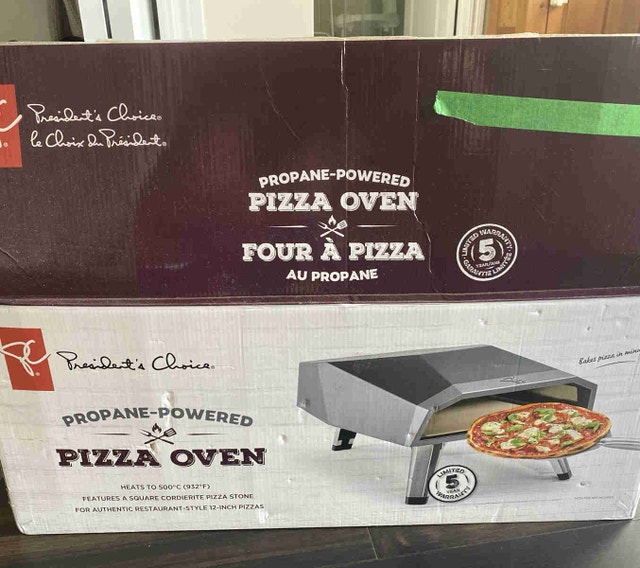 pizza oven - propane powered $50 with free pizza peel