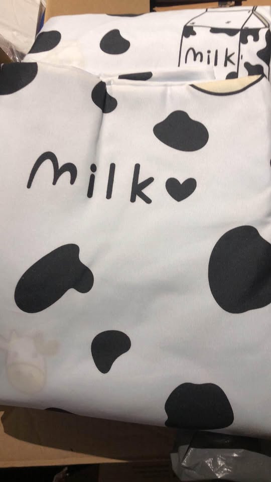 New 3-Piece Twin Duvet Cover Set (Cow and Milk Theme) - photo 3