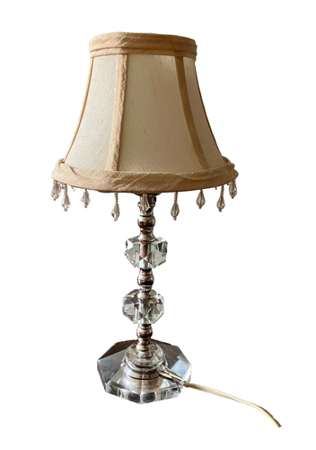 Vintage Leviton Crystal boudoir lamp