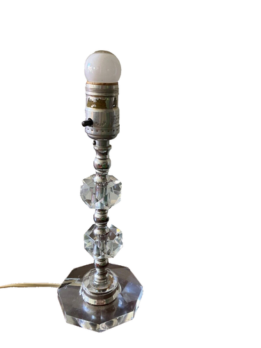 Vintage Leviton Crystal boudoir lamp - photo 2