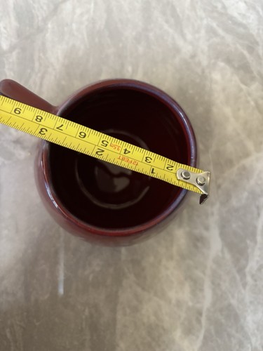 CCC Canadian Ceramic Craft Pottery Red Drip Glaze Mug - photo 4