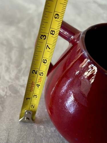 CCC Canadian Ceramic Craft Pottery Red Drip Glaze Mug - photo 5