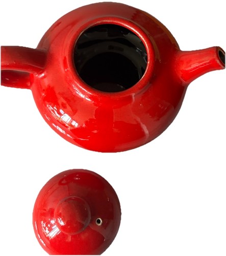 Red Teapot Single Serve 300 ml Hayhoe Flowerdale Tea 70’s - photo 3