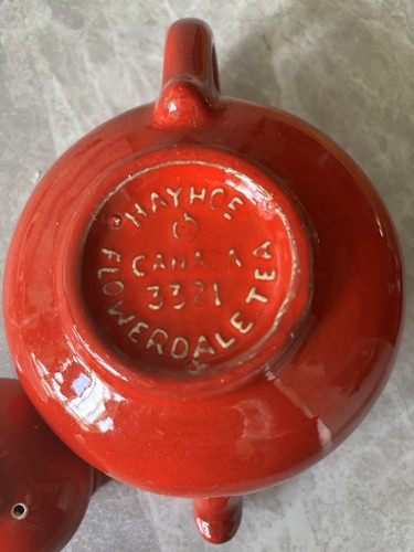 Red Teapot Single Serve 300 ml Hayhoe Flowerdale Tea 70’s - photo 4