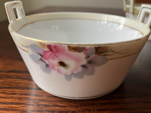 Antique hand painted Nippon bowls with handles - photo 2