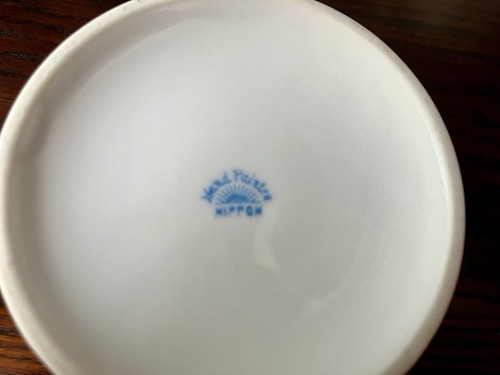 Antique hand painted Nippon bowls with handles - photo 5