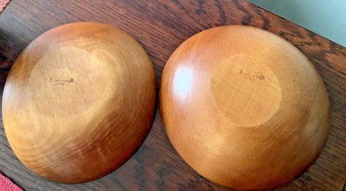 Vintage 1960s Baribocraft Made in Quebec Maple wood bowls (set o - photo 5