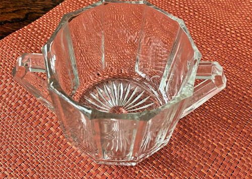 Vintage Anchor Hocking open pressed glass sugar bowl - photo 2