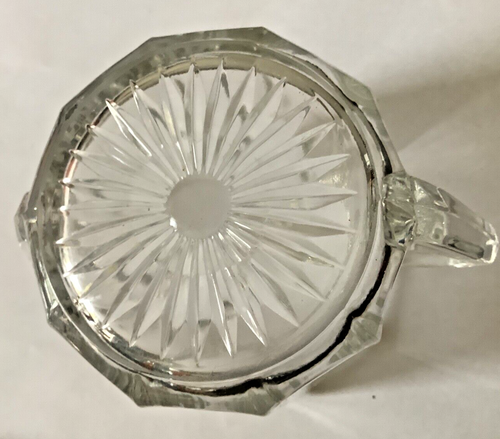 Vintage Anchor Hocking open pressed glass sugar bowl - photo 3