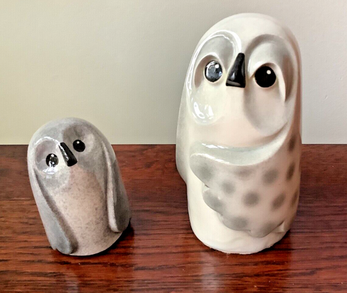 Vintage Richard Ogner Mama and baby Owl