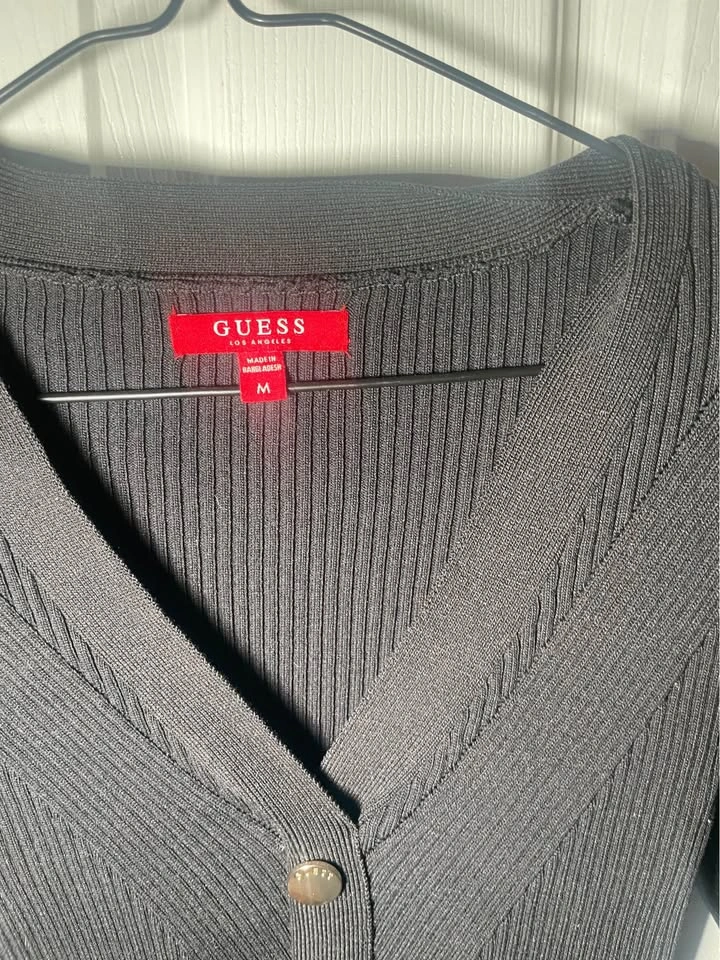 Guess Ribbed Knit Button-Down Dress - photo 2