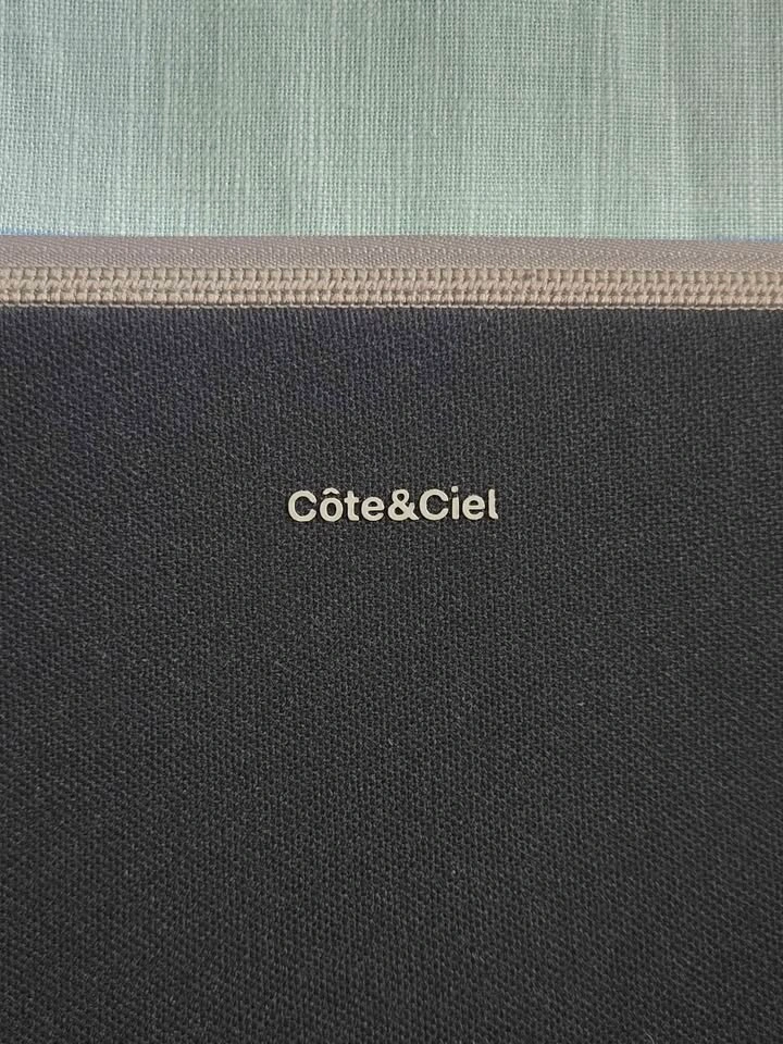 COTE ET CIEL 14" LAPTOP/MACBOOK SLEEVE IN BLACK AND DARK GREY - photo 2