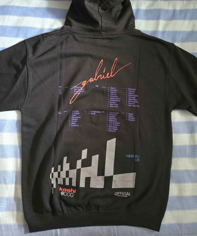 KESHI 'HELL AND BACK' TOUR 2023 MERCH HOODIE SIZE LARGE - photo 3