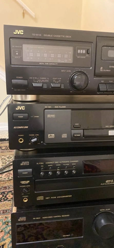JVC Audio System: Cassette Deck, DVD Player, CD Changer, Receive - photo 2