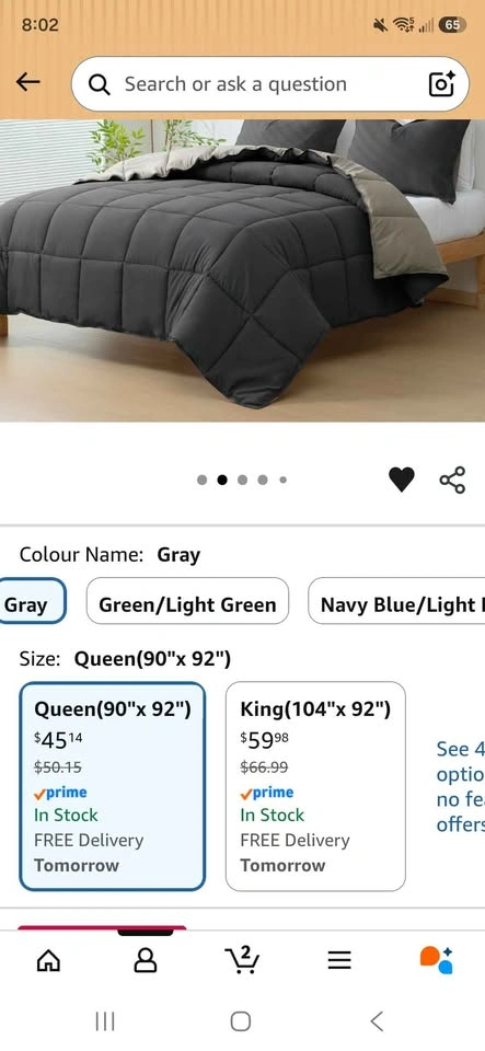 Queen Comforter Duvet Insert Blanket NEW - photo 2