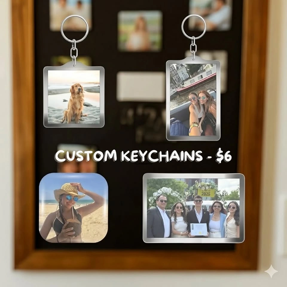 Custom Photo Keychains – $6 | Pickup Toronto
