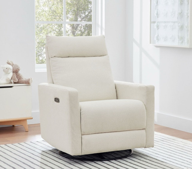 Paxton Deluxe Power Swivel Recliner - Ivory