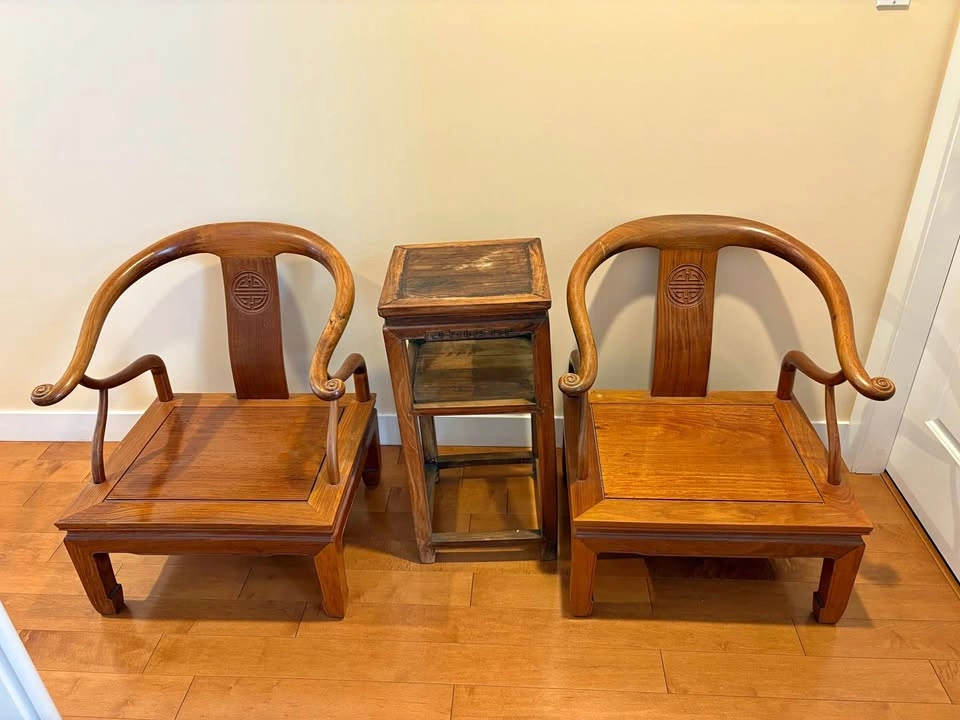 Wood chair and Stand