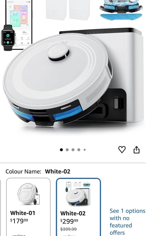 Lefant M2 Plus Robot Vacuum & Mop with Self-Emptying Station - photo 2