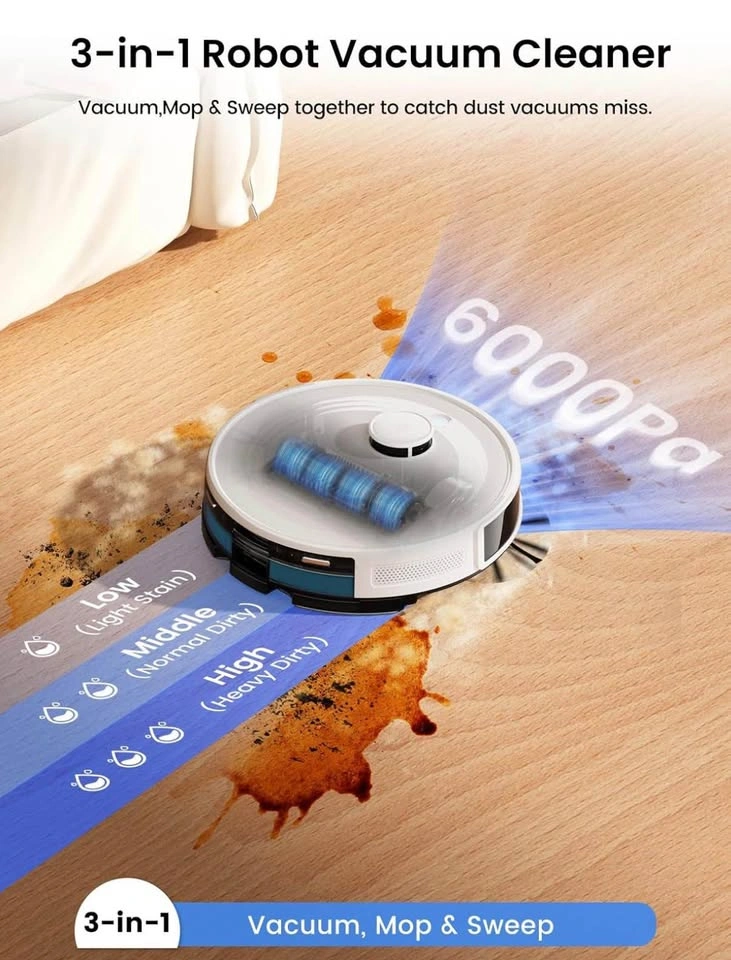 Lefant M2 Plus Robot Vacuum & Mop with Self-Emptying Station - photo 4
