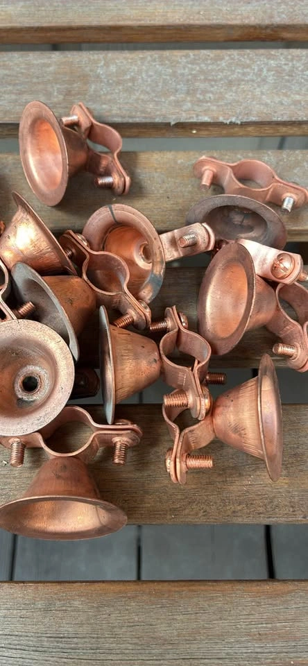 15x Copper Bell Pipe Hangers - Brand New - photo 2