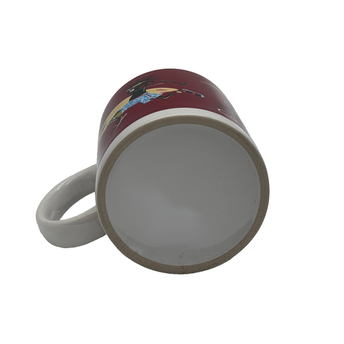 Cool Runnings Barbados Coffee Mug Vintage 90s Red Ceramic - photo 2