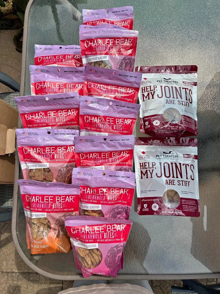 CHARLIE BEAR and Pet Treatery Dog Treats
