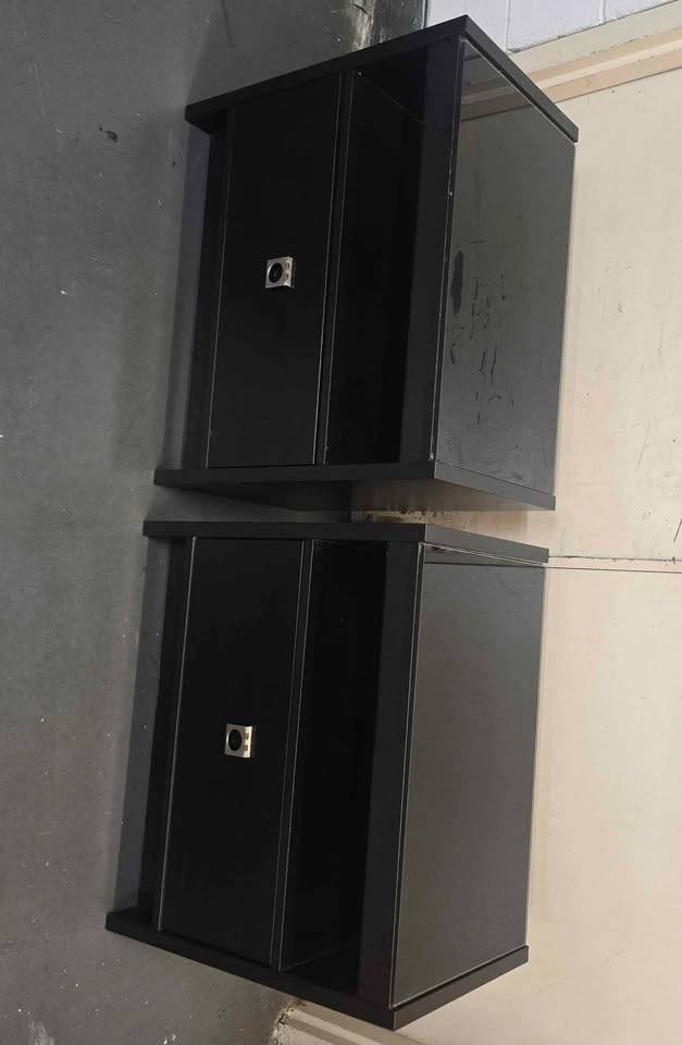 2-Drawer Storage Cabinet / Nightstand – Black - photo 2