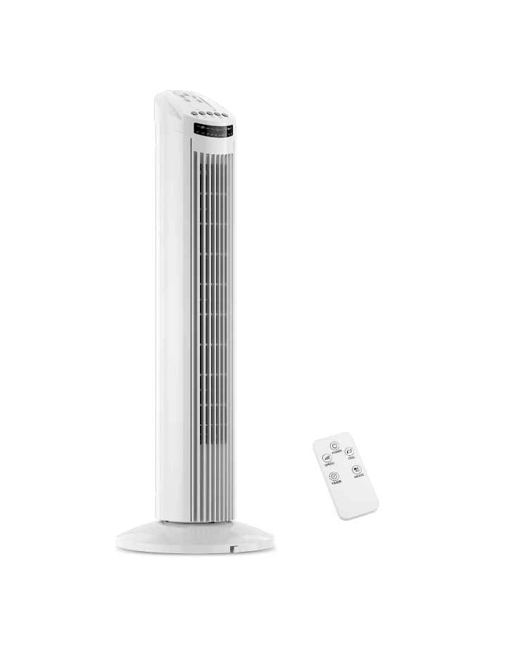 30" Oscillating Tower Fan with Remote - photo 2