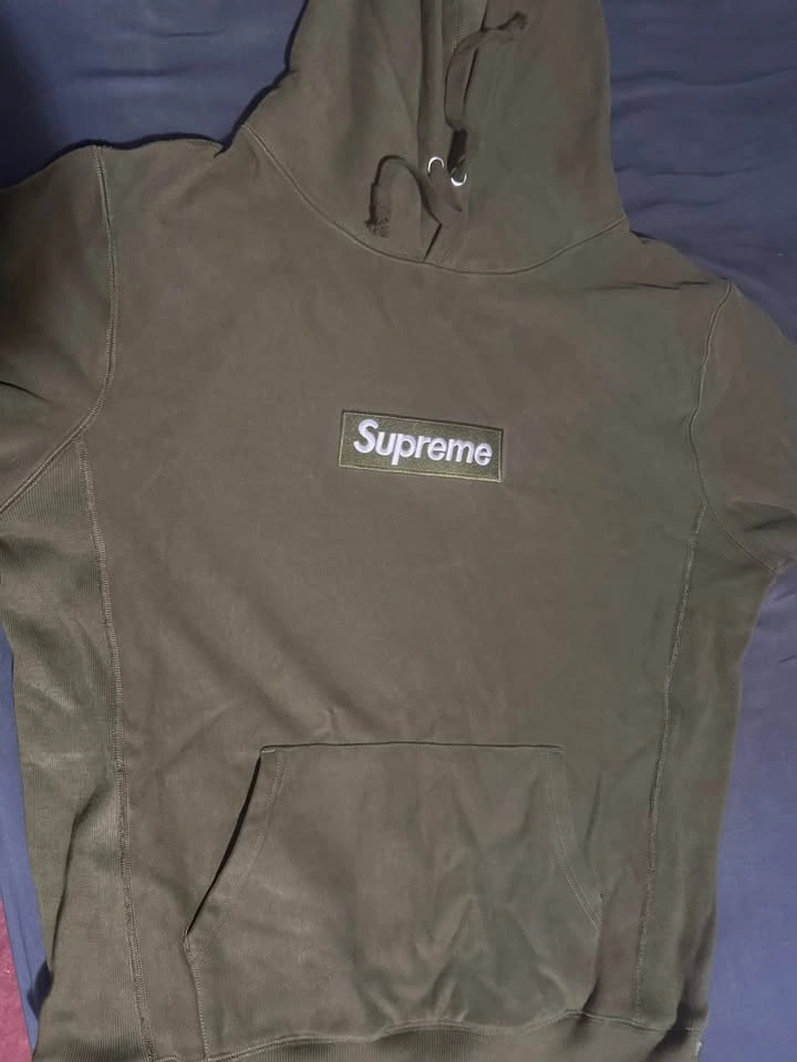 Supreme hoodie L Olive Green - photo 2