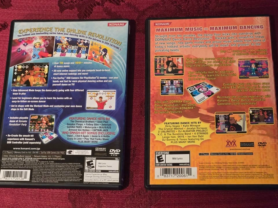 PS2 Dance Dance Revolution Bundle - 2 Games, Mat & Extension - photo 3