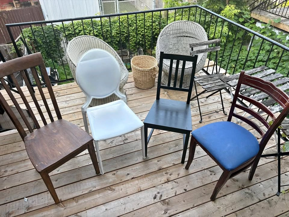 Set of 4 Assorted Dining Chairs