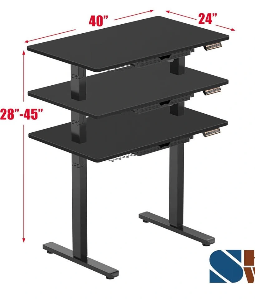 Electric Height Adjustable Standing Desk with Ergonomic Armrest - photo 4