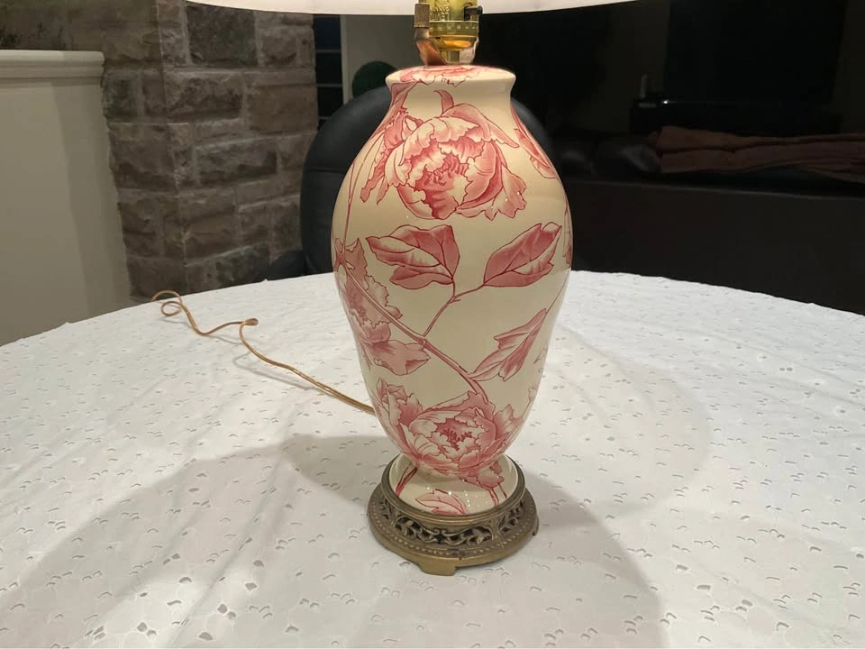 Vintage Urn Shape Porcelain ROYAL WINTON Table Lamp - photo 4