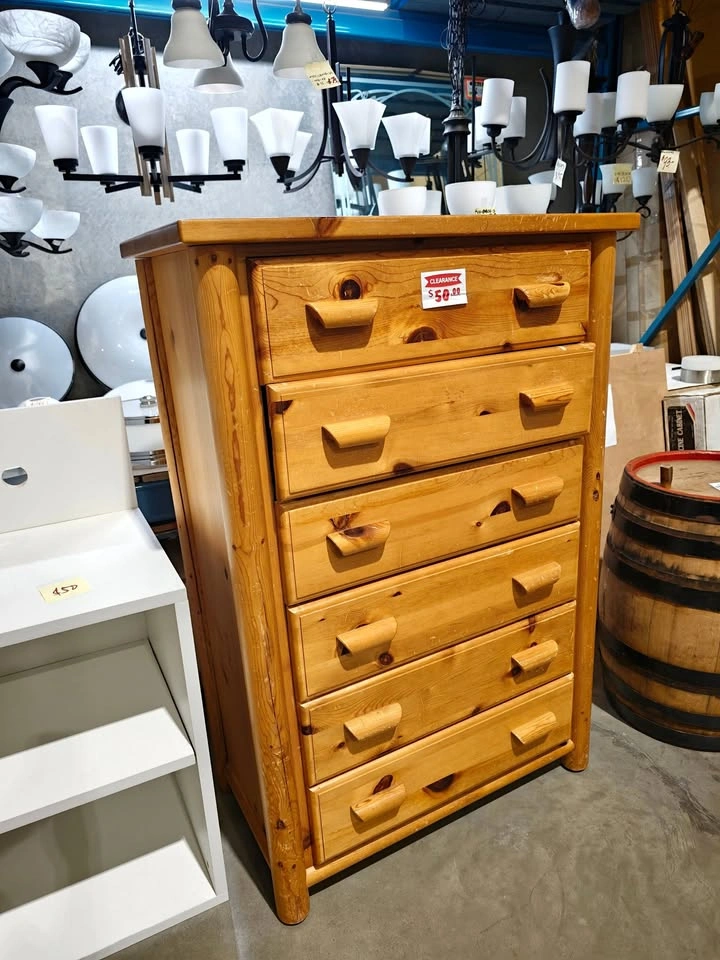 Clearance 5-Drawer Wooden Bedroom Dresser - $50