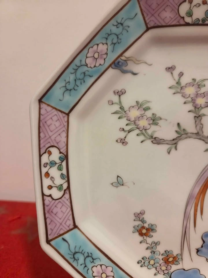 Antique Chinese Famille Rose Octagonal Plate - photo 3