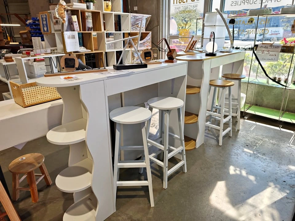 Stylish 3-Tier Dining Table Set for 2 with Storage